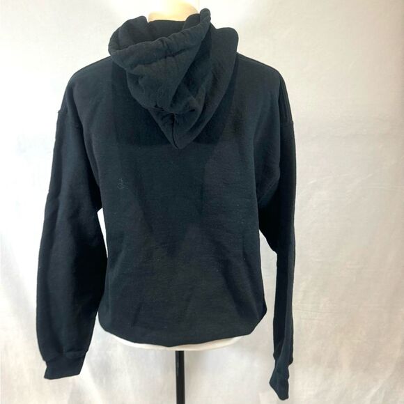Black hoodie Real Estate Chick Got Referrals screen print design size medium - Picture 3 of 5